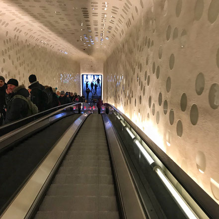Rolltreppe in der Elbphilharmonie