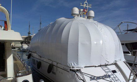 thermoplastic covering solution on Fairline Squadron 80