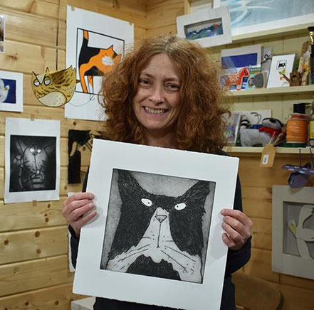 derbyshire uk printmaker illustrator manchester british