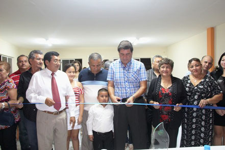 Acto inaugural de la sede del Club Barrio Córdova de la ciudad de Manta, Ecuador.