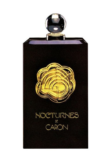 1981 - NOCTURNES : FLACON EAU DE PARFUM ENCHASSE DANS ETUI NOIR EN PLASTIQUE