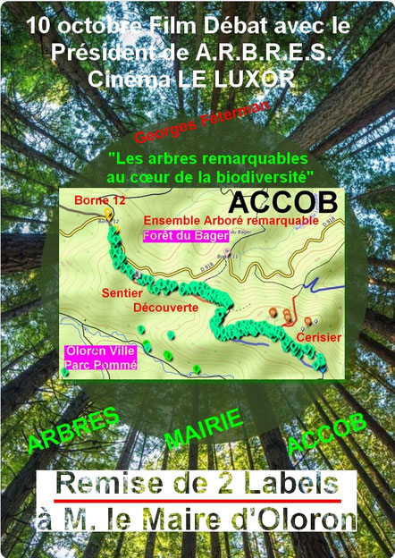 Affiche présentée le jour de la fête des associations à Oloron