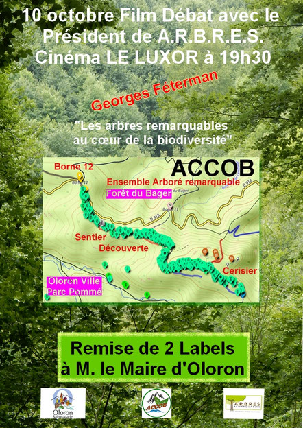 Seconde affiche avec fond différent, au choix pour vos réseaux - pour label A.R.B.R.E.S. 10 octobre 2025