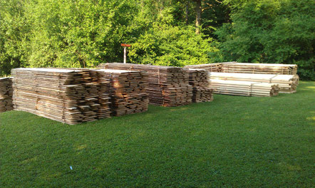 Unser Holz wurde geliefert.