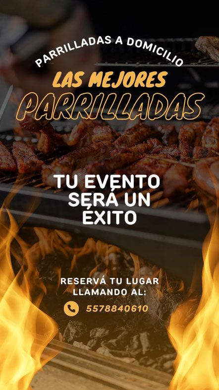 Parrillada a domicilio para eventos