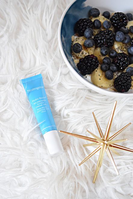 Drei Tipps für strahlend schöne Augen und die perfekte Pflege für die Haut unter den Augen: Das Hydro Boost Belebendes Augen Creme Gel von Neutrogena.