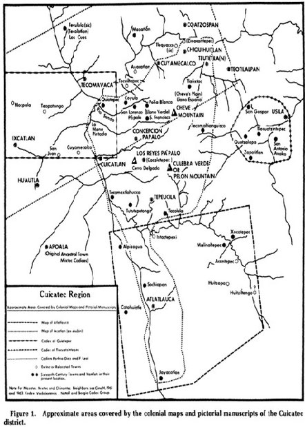 Región cuicateca. Señoríos cuicatecos hasta antes de la conquista.