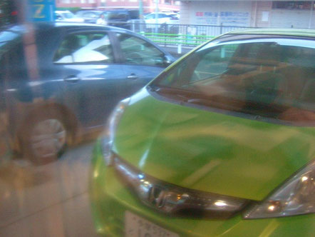 美容室の駐車場
