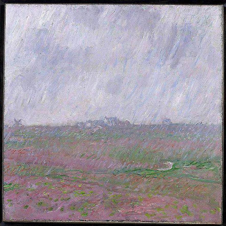 Pluie à Belle-Ile,  Claude Monet, 1886.