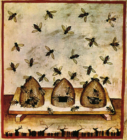 Bienenstöcke des 14. Jahrhunderts
