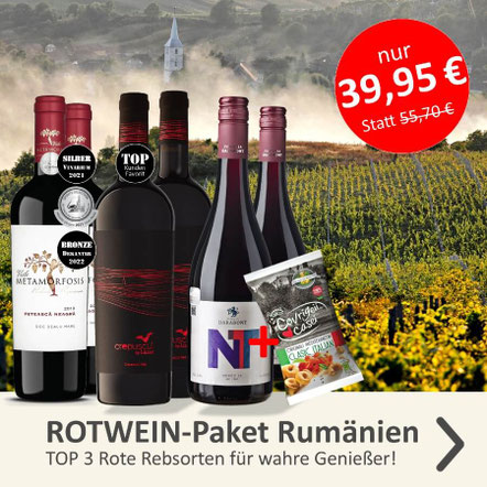 6er Weinpaket: Beste Rebsorten Rumäniens