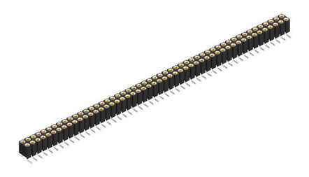 BLY 8 SMD 100 | 2mmピッチ 表面実装用連結ソケット 2列 100極 Fischer Elektronik