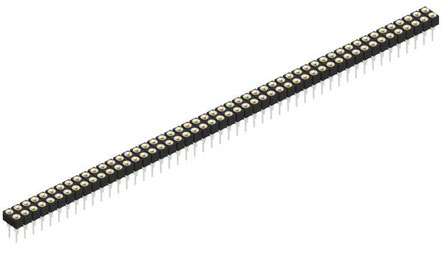 MK201/100Z | 2.54mmピッチ 連結ソケット 2列 100極　Fischer Elektronik