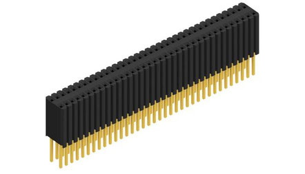 BLM-LG-2-72-G | 1.27mmピッチ 連結ソケット2列 72極　Fischer Elektronik