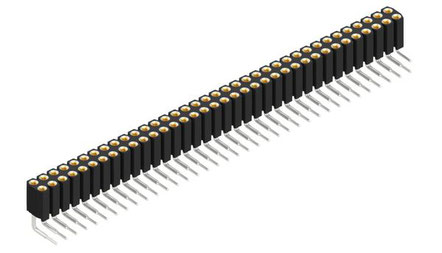 BL-8-72 | 2.54mmピッチ 連結ソケット 72極  2列 ライトアングル　Fischer Elektronik
