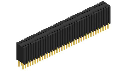 BLM-KG-2-72-G | 1.27mmピッチ 連結ソケット 72極　Fischer Elektronik