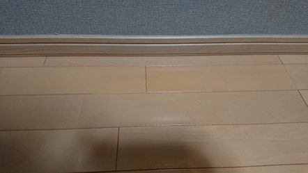 フローリングえぐれキズリペア補修