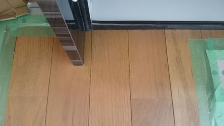 フローリング色褪せリペア補修