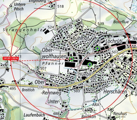 Der Einsprachenperimeter (Bild: zvg)