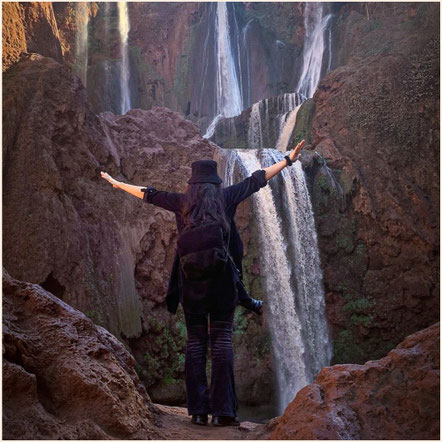 Marokko, Marrakesch, Cascades d'Ouzoud, Marrakech, Wasserfall, Atlasgebirge