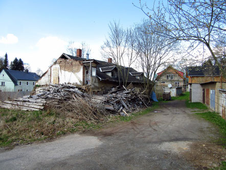 Die Ruine des ehemaligen Gemeindegutes Frühjahr 2018