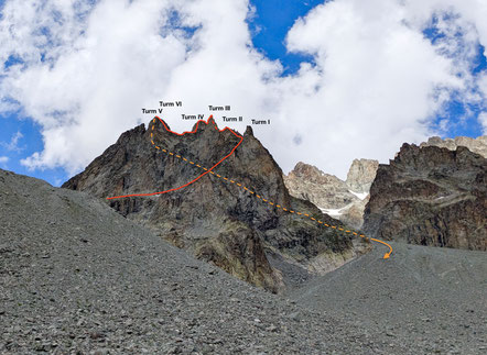 Granit klettern, Bergtour, Pointe des Cinéastes, Südgrat, Refuge du Glacier Blanc, Frankreich, Überschreitung, traverse, Gratklettern, Gratkletterei, Dauphiné, écrins, 