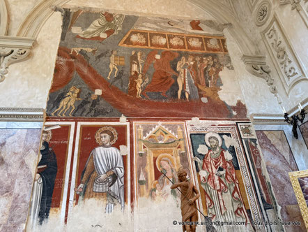 Matera - Duomo : Fresque du Jugement dernier (Rinaldo da Taranto XIII°)