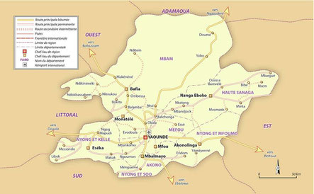 La Province du Centre avant les réorganisations administratives de 1992 et de 1995