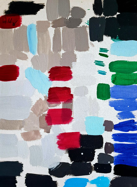 "The Colors of World Leaders 2", 2021, acrylic on canvas, 40x50 cm