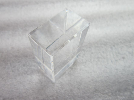 Clear acrylic block