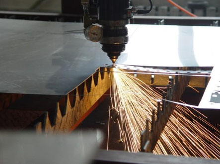 Cutting stainless steel on work table