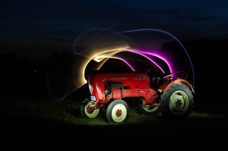 Lightpainting Porsche Junior Trecker