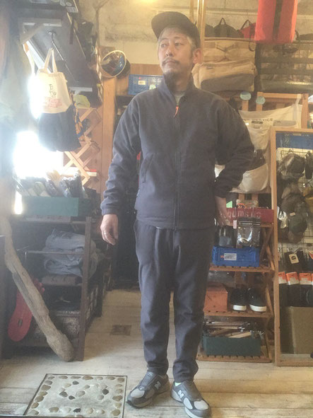 Fleece Lazy Jacket - SKY newtype shop Fleece Lazy Jacket - SKY newtype shop