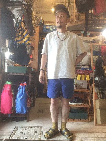 CAVE EASY SHORT PANTS - SKY newtype shop CAVE EASY SHORT PANTS - SKY newtype shop