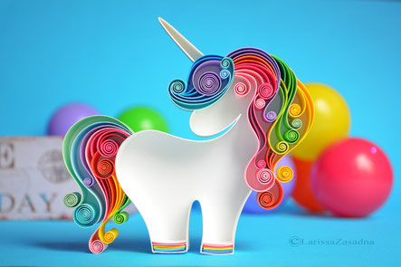 quilling , art, paper art, quilling paper art, animals quilling art, quilling paper unicorn , quilling unicorn, sweet dreams, kids art, quilling kidsroom, paper,  quilling wall art, artwork, квиллинг, Larissa Zasadna, Лариса Засадная, Квиллинг бумага