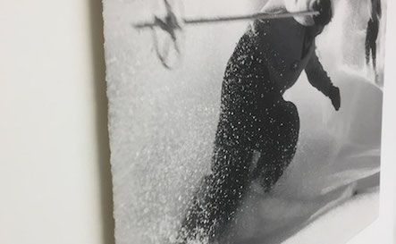 Foto einrahmen; Objekt erhöht aufgelegt
