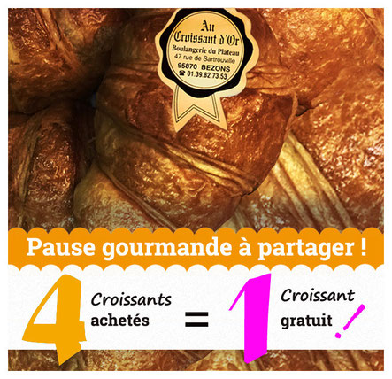 Promos Croissants Au Croissant d'Or Bezons