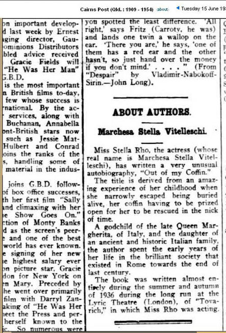 Cairns Post,Queensland, Australia 15 June 1937