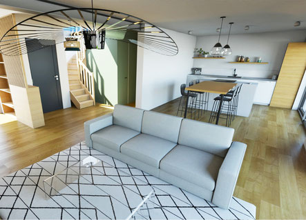 Architecte d interieure-Décoratrice - Quimper- Concarneau-Fouesnant-Bénodet- Finistère - Morbihan. Création d'espaces intérieur - Décoration - Agencement - renovation-salon-cuisine-piece a vivre