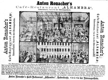 Anton Ronachers Cafe-Restaurant Alhambra in Wien