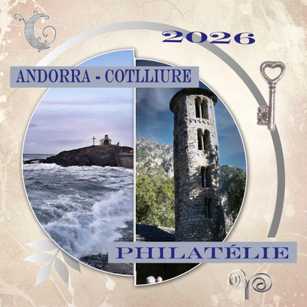 Vue de Collioure et d'Andorre Philatélie Andorra-Cotlliure