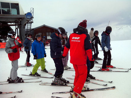 Pour de nombreux élèves se fut une première sur des skis.