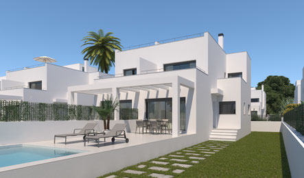 Doppelhäuser als Ferienhaus auf Mallorca in Cala Pi