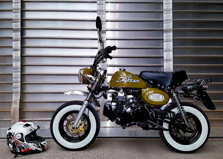 Minibike Skyteam Skymini 125 Army green Honda Gorilla Honda Monkey Honda Dax