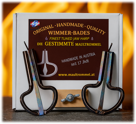 Handgemachte Maultrommel Pro Modell Set Die Feine von Wimmer-Bades – hochwertiges Instrument aus Österreich