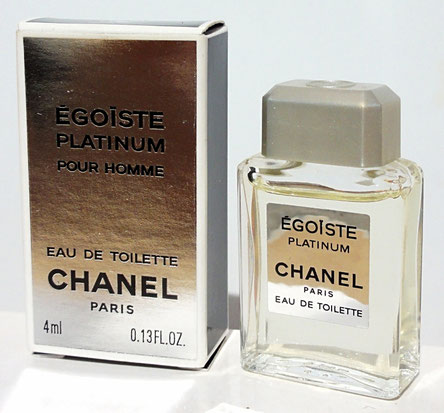 EGOÏSTE PLATINUM - EAU DE TOILETTE POUR HOMME - 4 ML - AVEC ETIQUETTE ARGENT