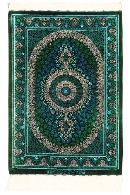 タギーペルシャ絨毯　シルク絨毯