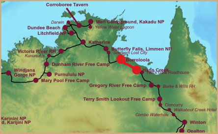 Roadtrip Australia, Savannah Way, Borroloola, Hann Creek