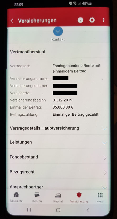Vertragsdaten