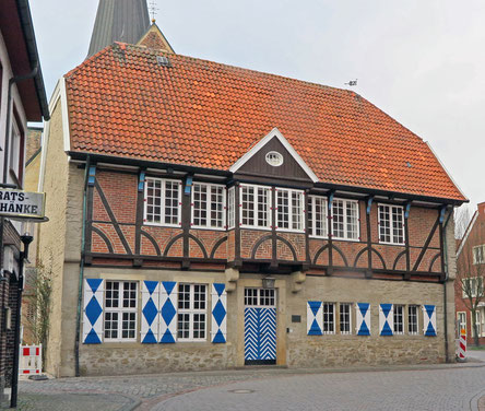 Rathaus in Horstmar um 1570 auf älterem Unterbau